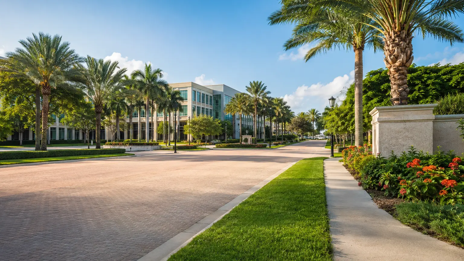 South Florida regional landscaping service coverage map banner